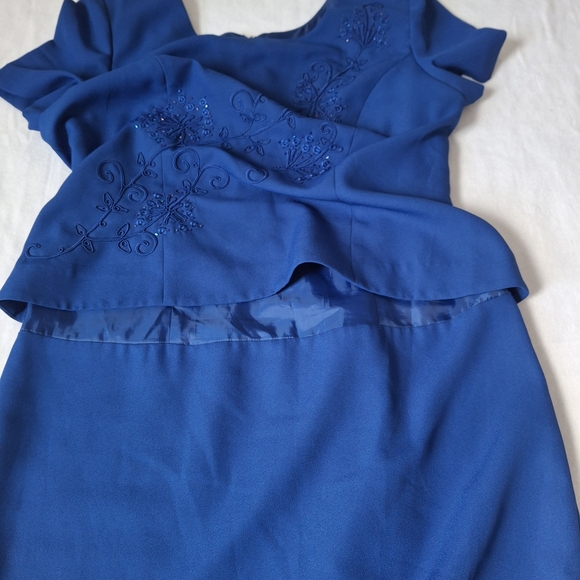 R & M Richards Royal Blue Maxi Skirt - Picture 10 of 14